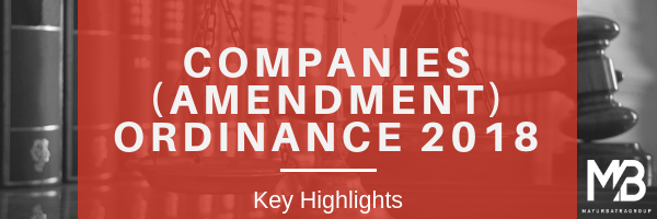 Companies Amendment Ordinance 2018