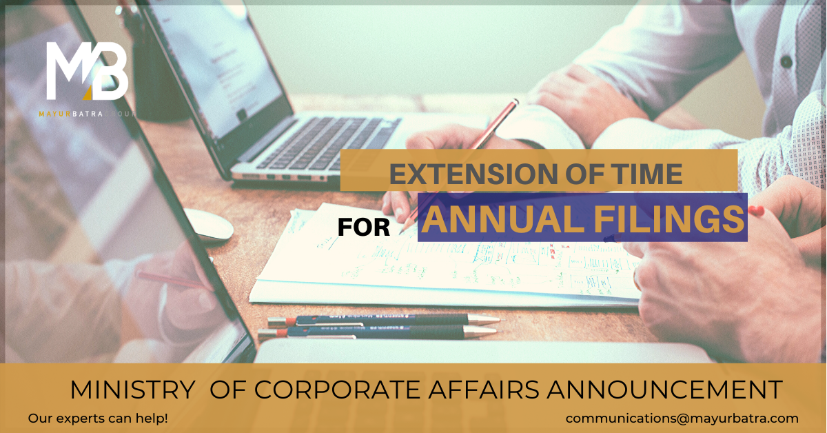 Ministry of Corporate Affairs Announcement