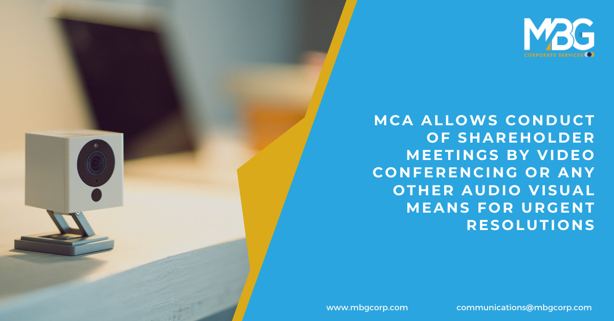 MCA ALLOWS CONDUCT of video conferencing