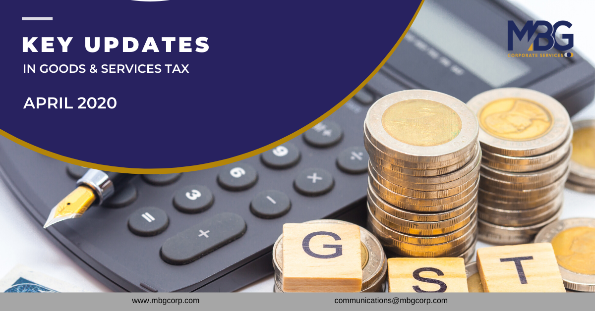 GST updates of April 2020