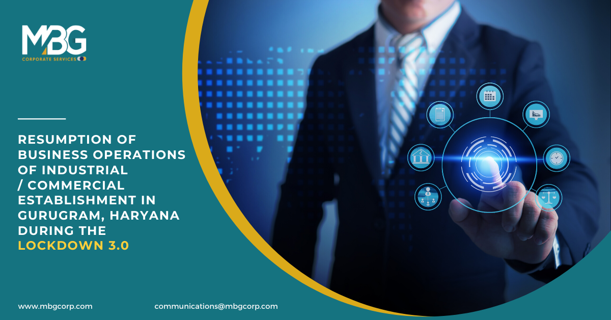 Resumption of business operations